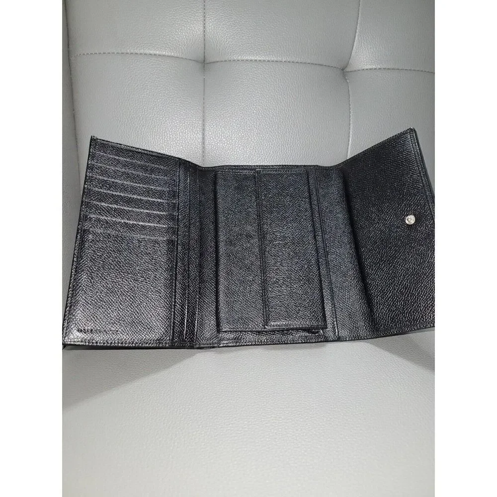 BVLGARI Leather Trifold Wallet /S0288